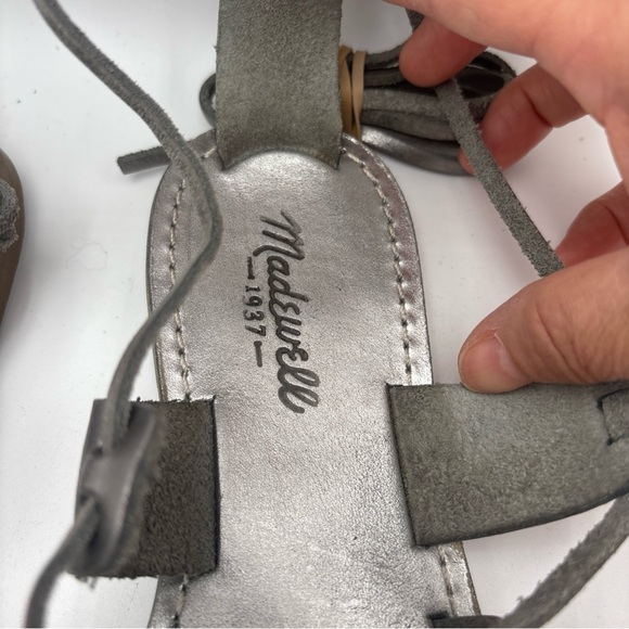Madewell Silver Strappy Sandals - Picture 2 of 7